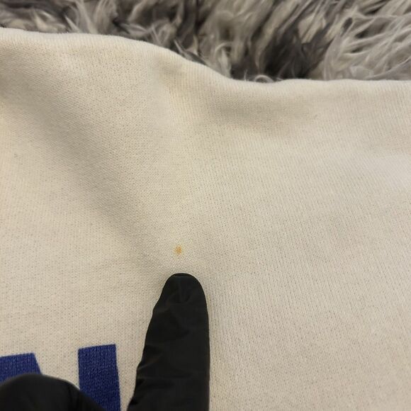 Vintage 90s Levis Denim Jeans Graphic Sweatshirt Size XL Made In USA White - Picture 8 of 13